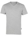 Heren T-shirt V hals HRM 102 Grey Melange